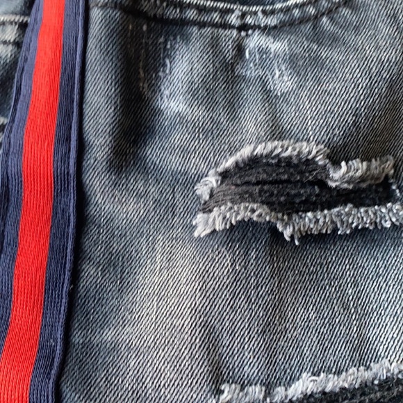 Denim Distressed-S -High Waist Shorts GUC!!! - Picture 5 of 12